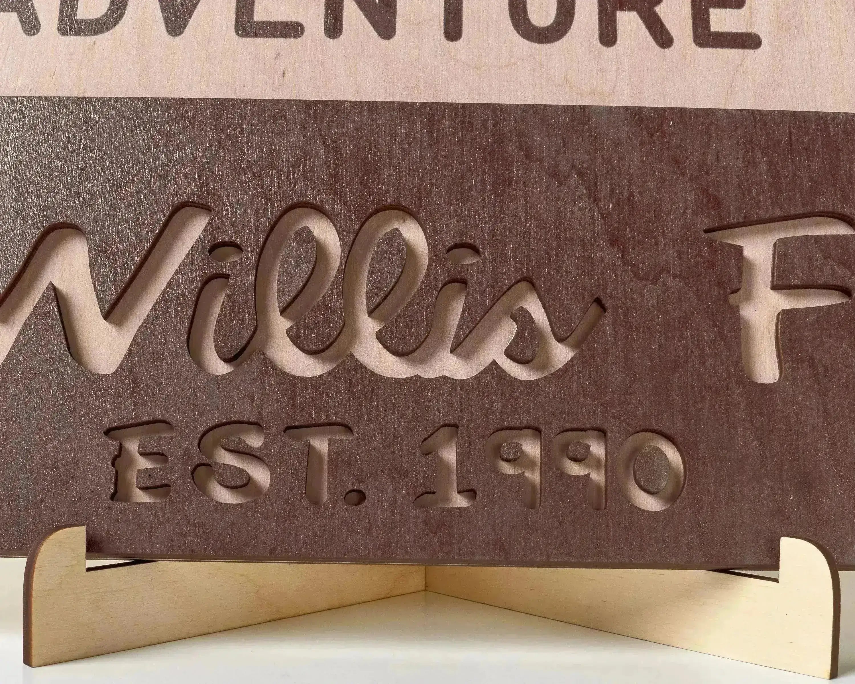 3D National Park Service Family Name Welcome Sign (Yeti Design) - Lemap