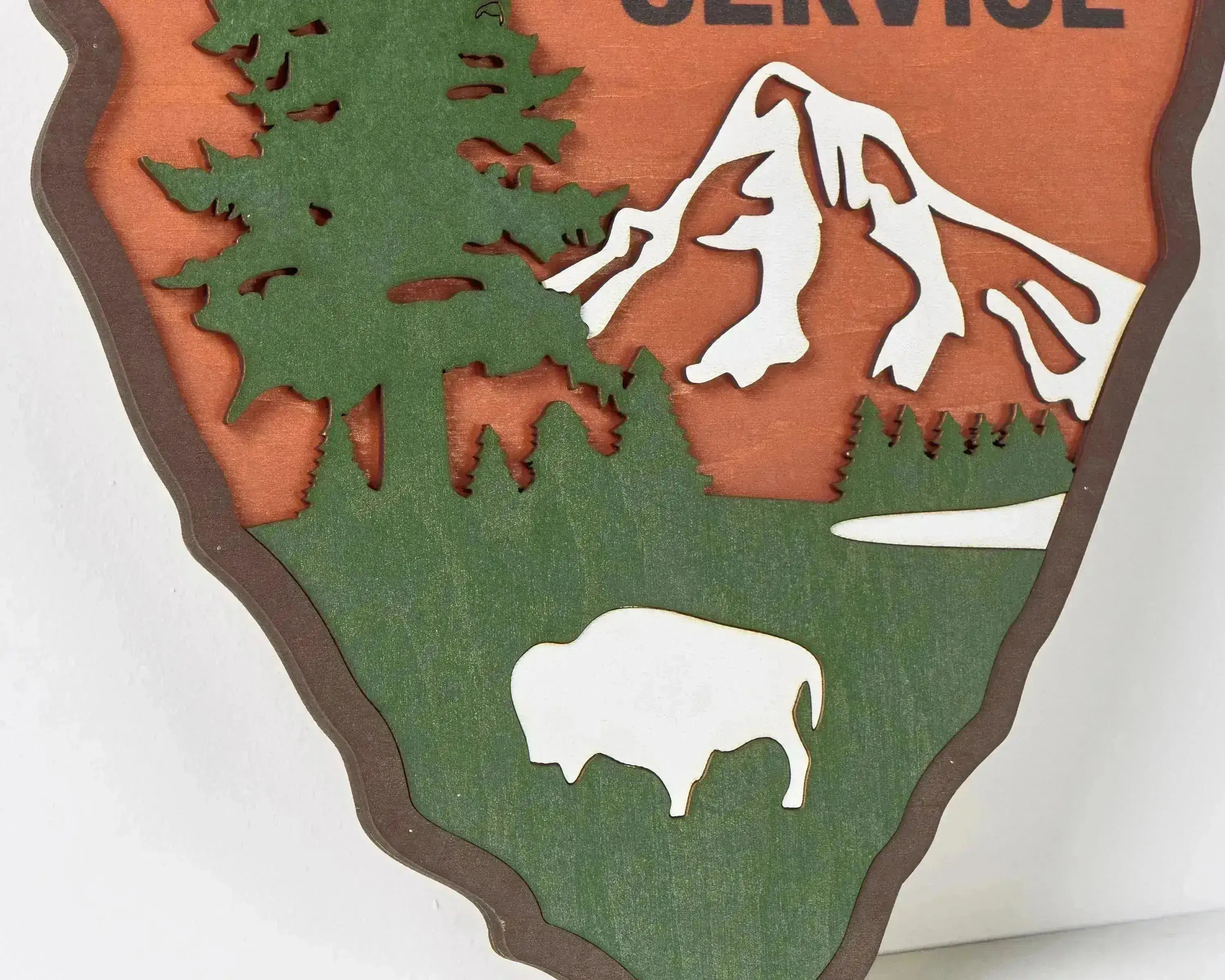 National Park Service LOGO Sign - Welcome EMBLEM (Bison Design)