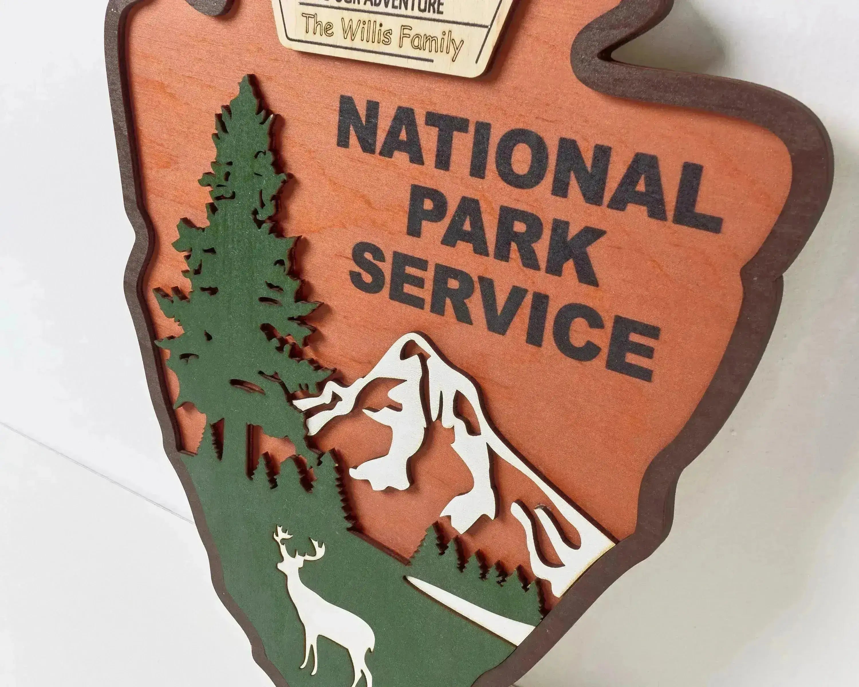 National Park Service LOGO Sign - Welcome EMBLEM (Deer Design)