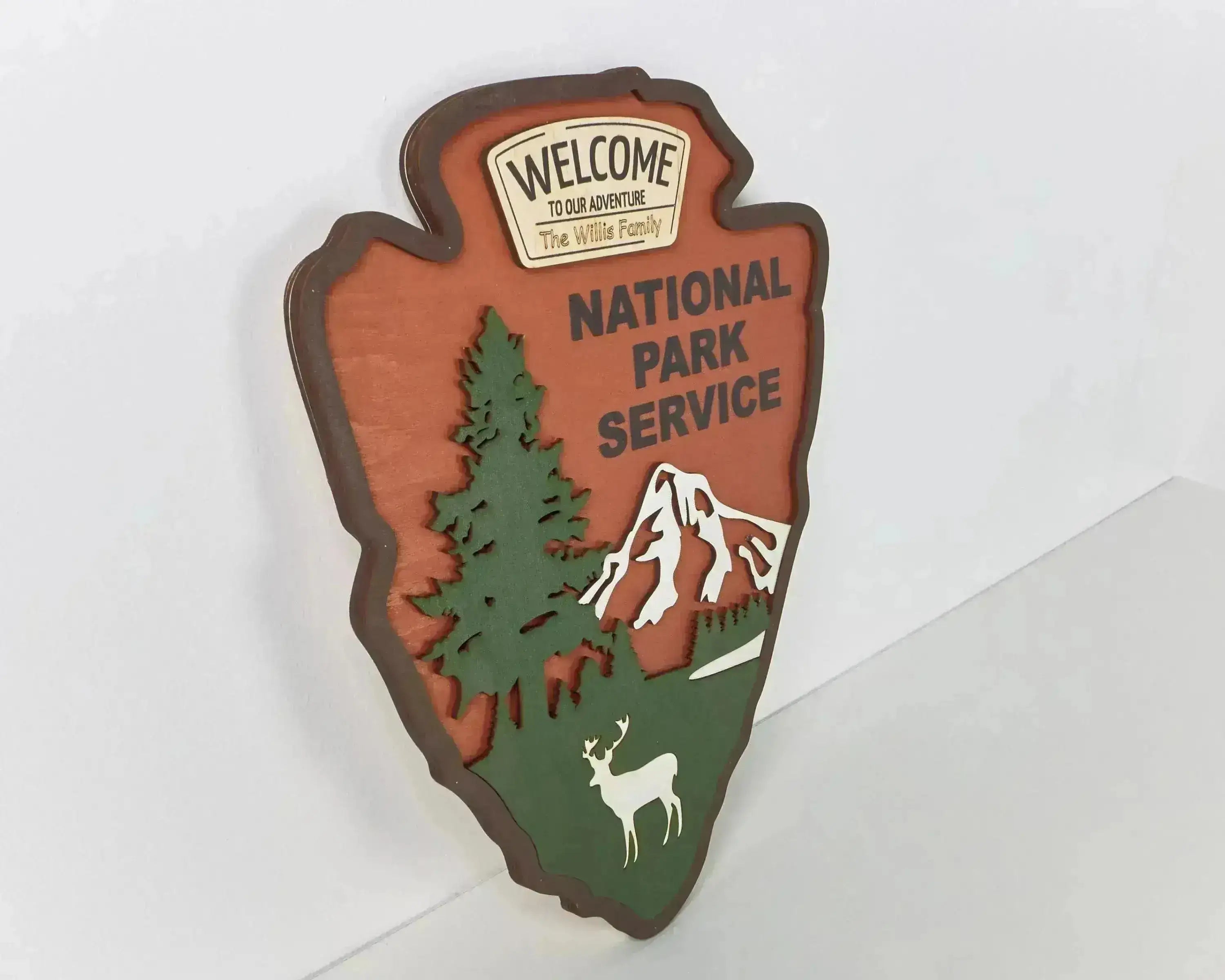 National Park Service LOGO Sign - Welcome EMBLEM (Deer Design)