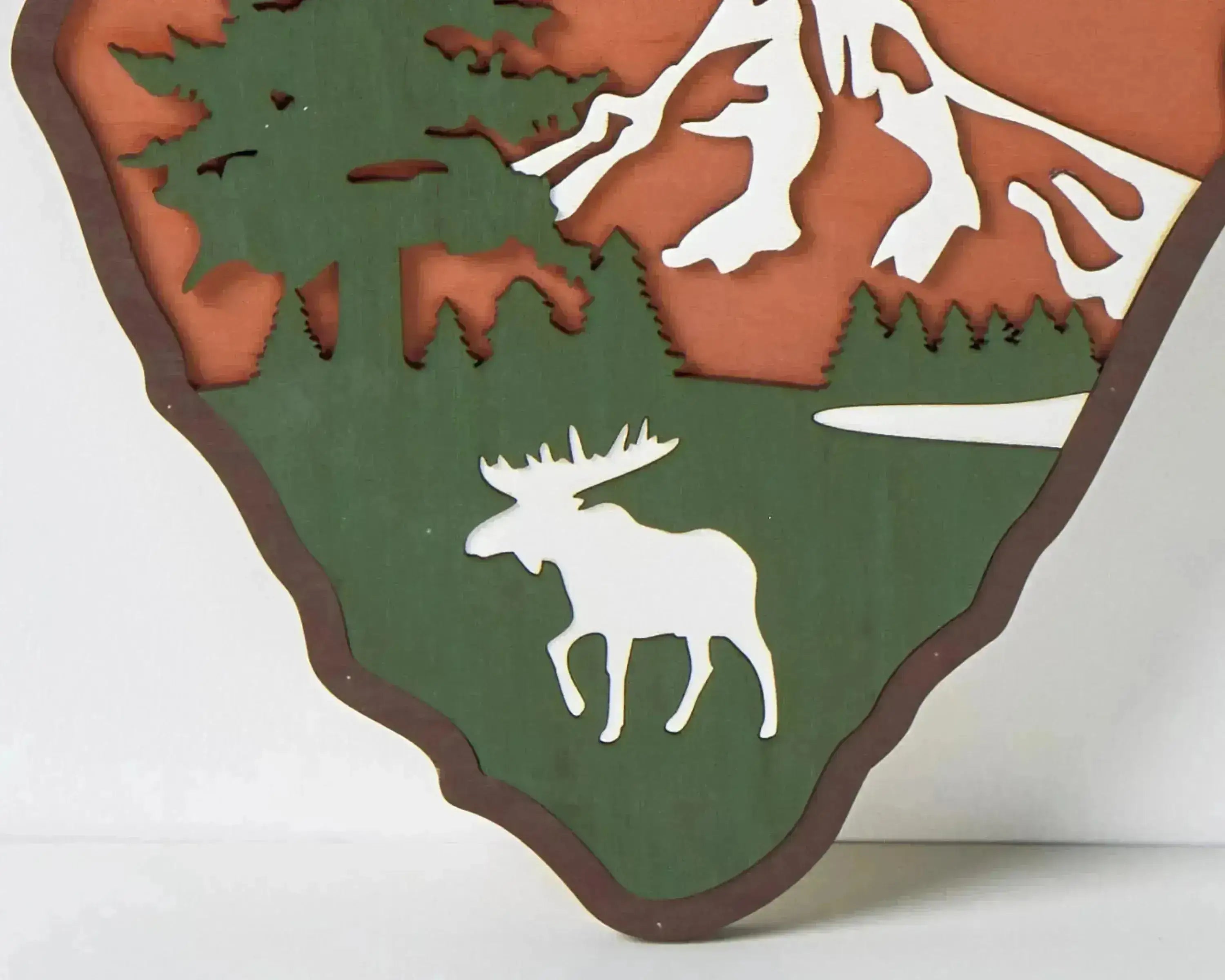 National Park Service LOGO Sign - Welcome EMBLEM (Moose Design)