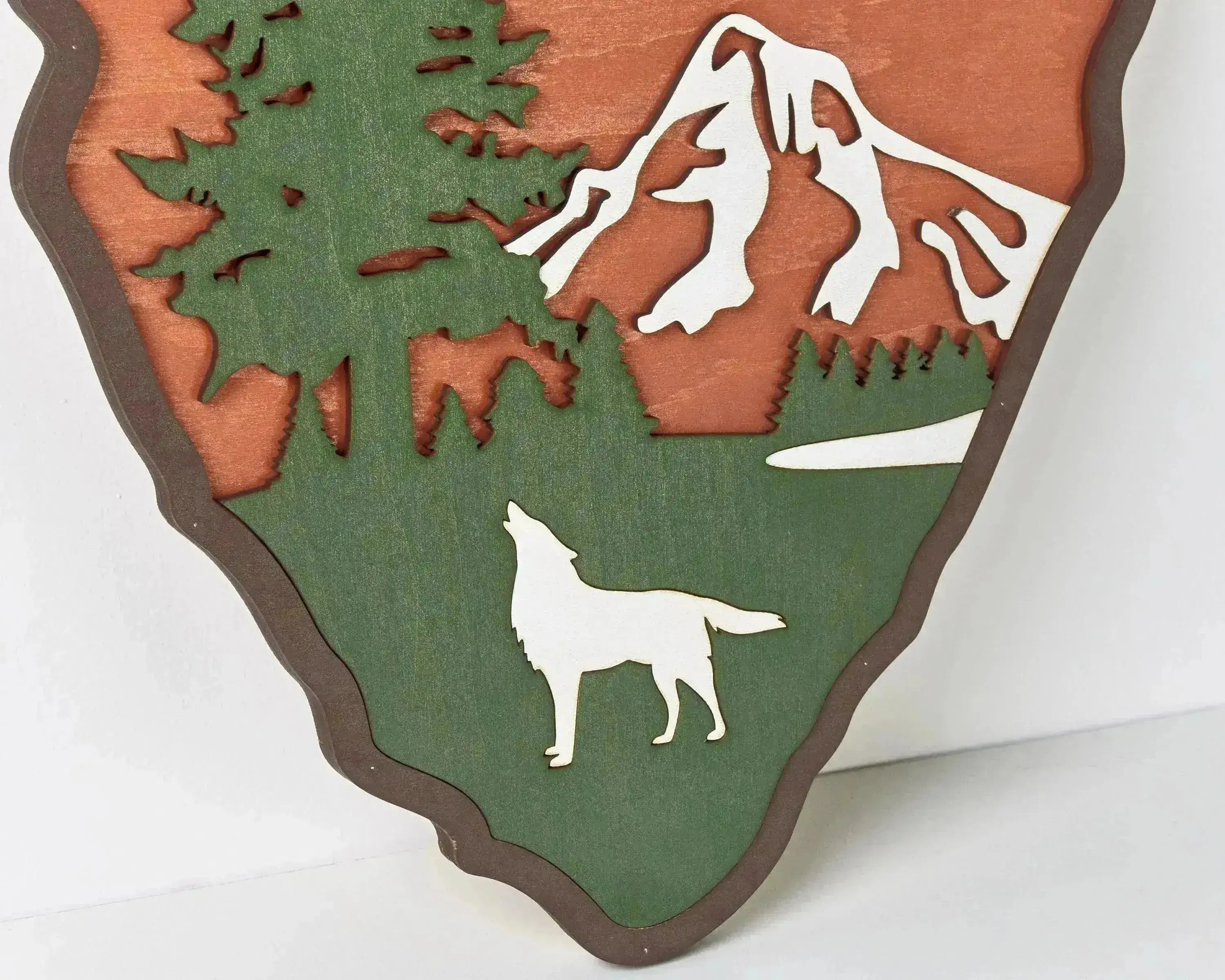 National Park Service LOGO Sign - Welcome EMBLEM (Wolf Design)