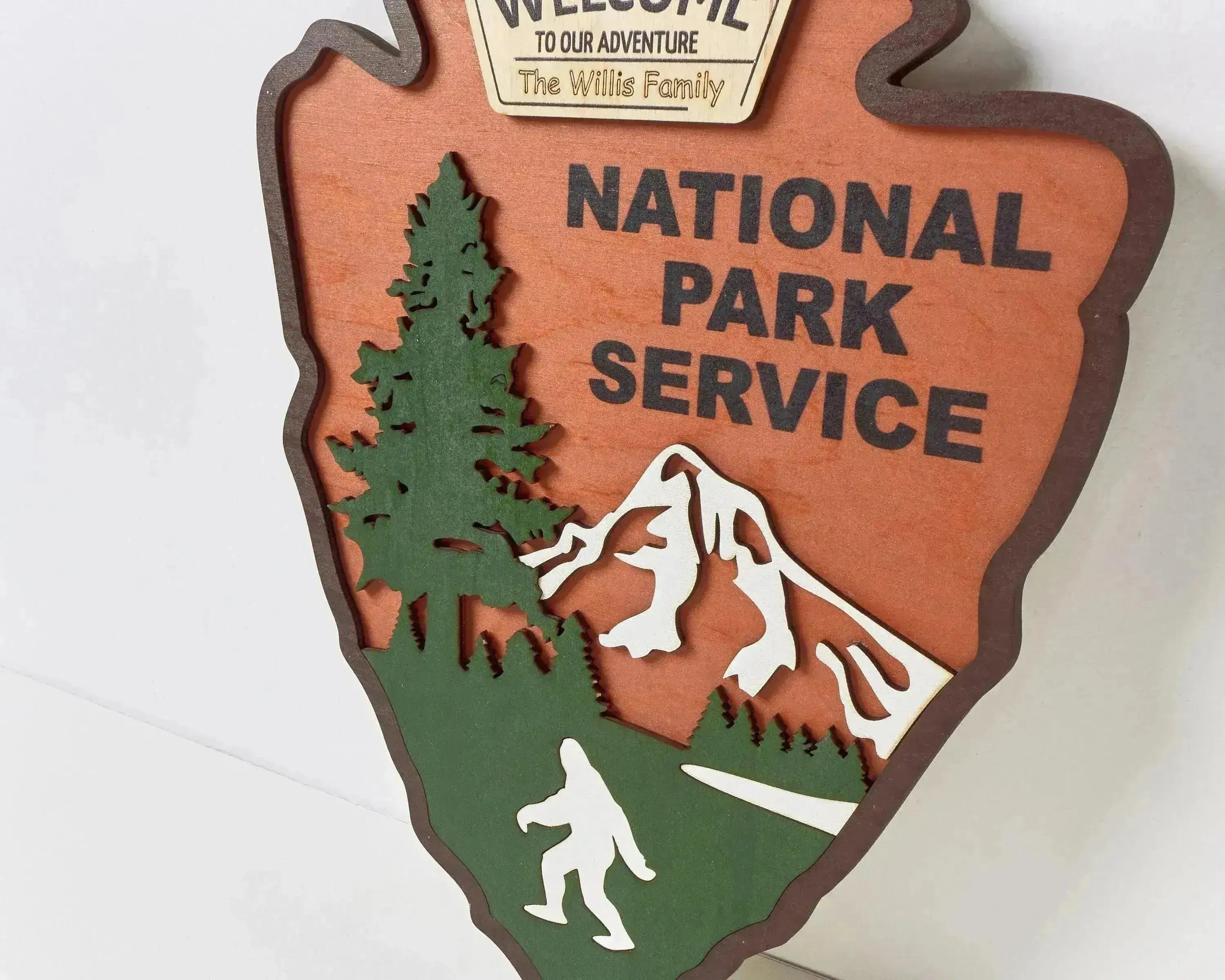 National Park Service LOGO Sign - Welcome EMBLEM (Yeti Design)