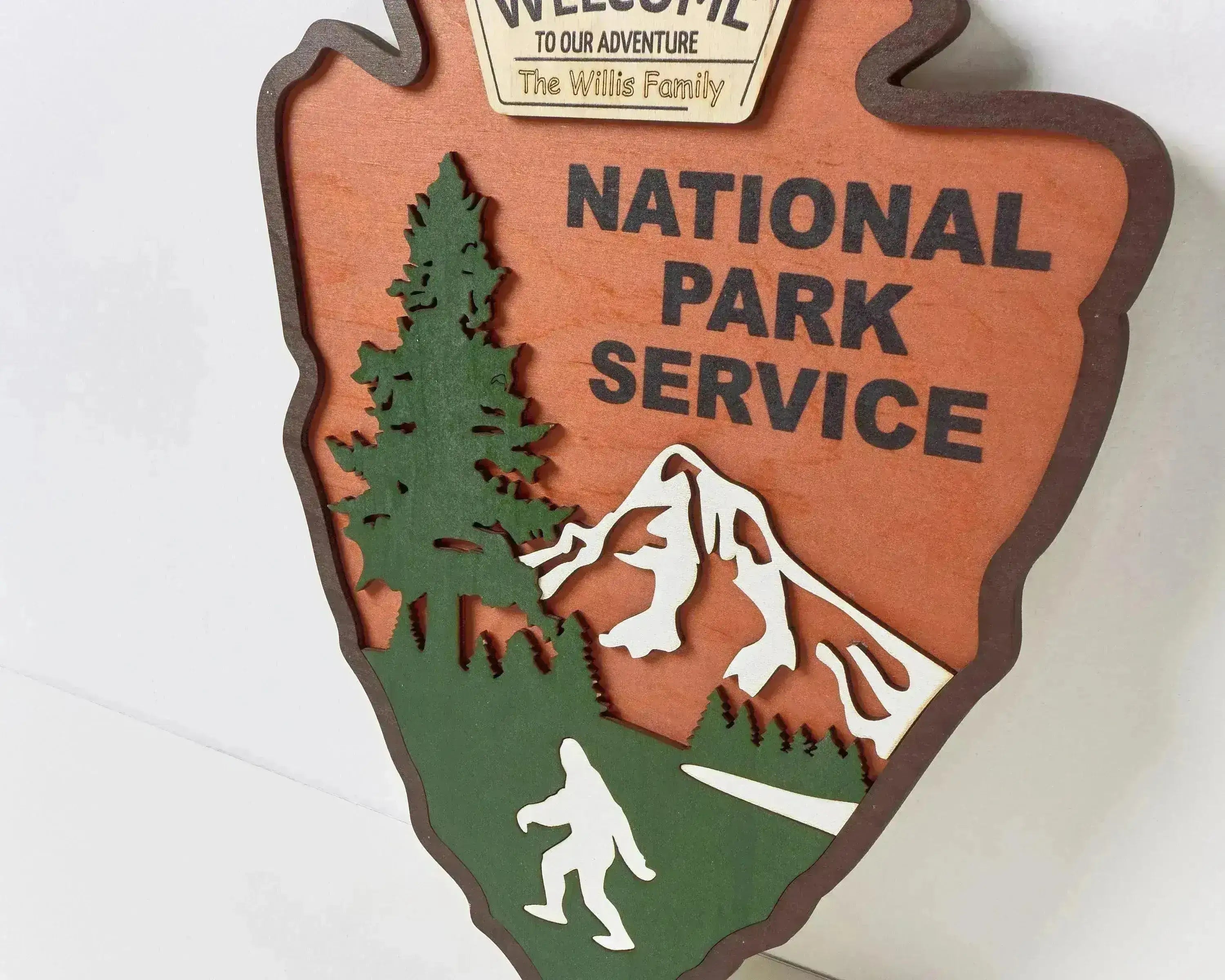 National Park Service LOGO Sign - Welcome EMBLEM (Yeti Design)
