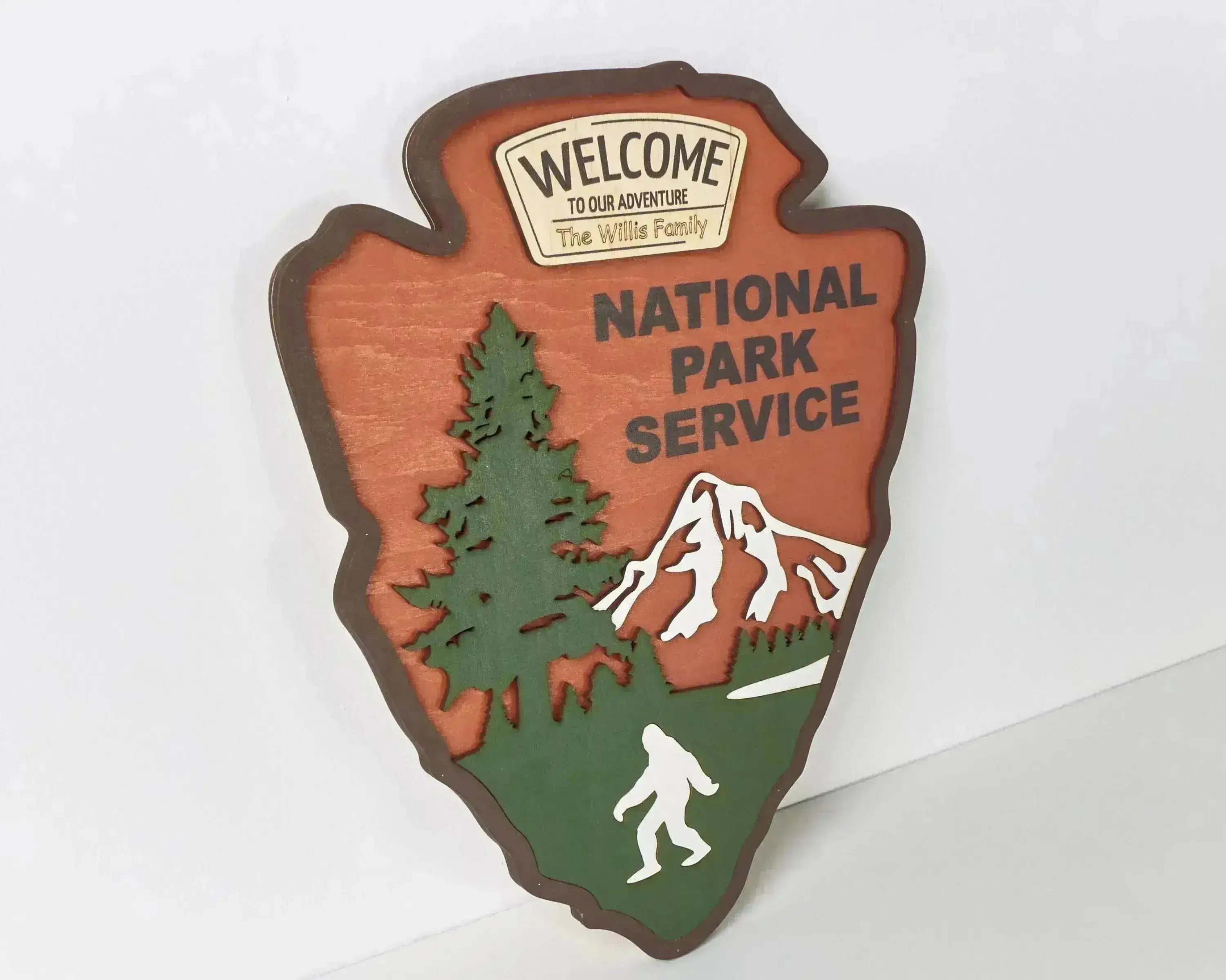 National Park Service LOGO Sign - Welcome EMBLEM (Yeti Design)