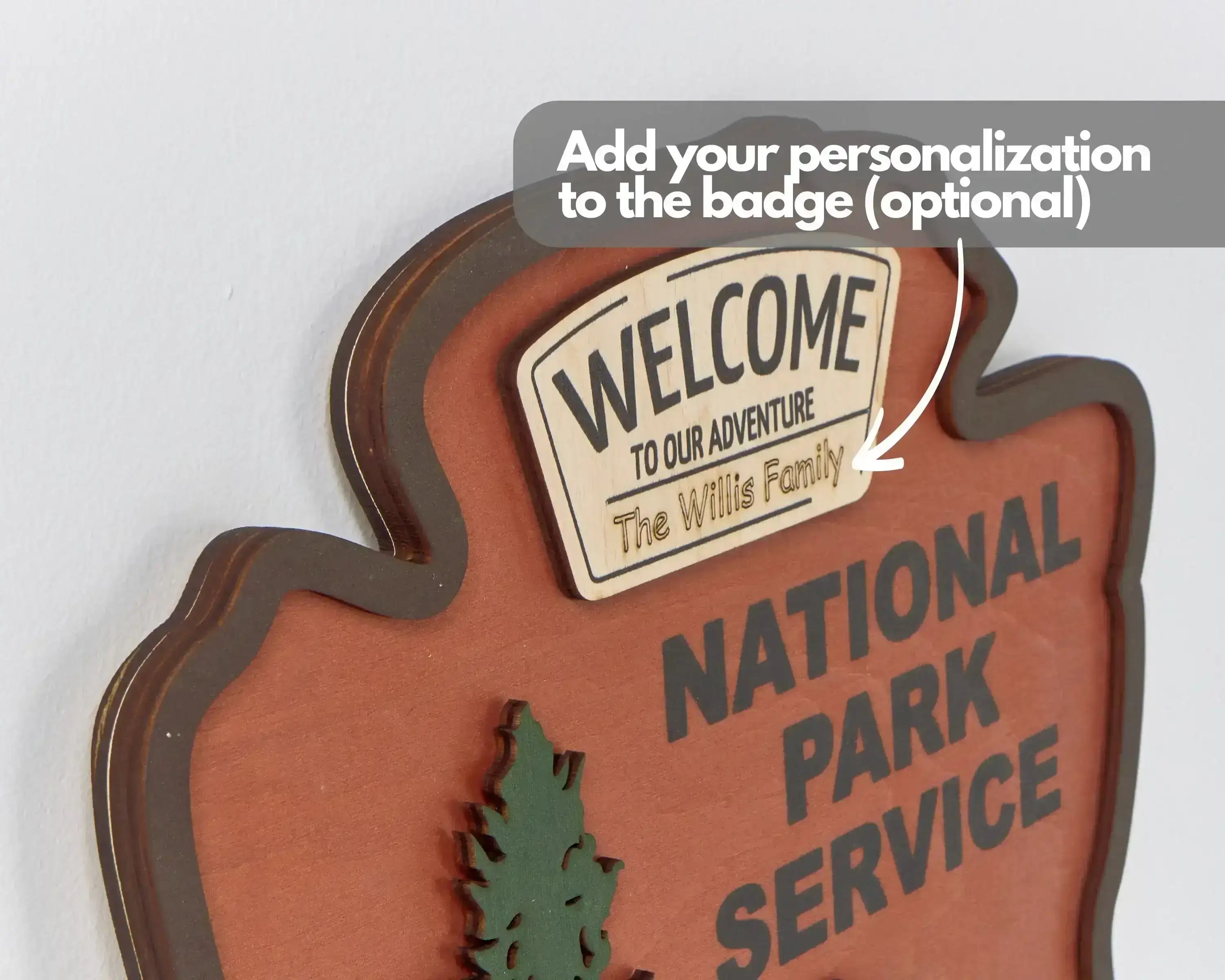 National Park Service LOGO Sign - Welcome EMBLEM (Bison Design)