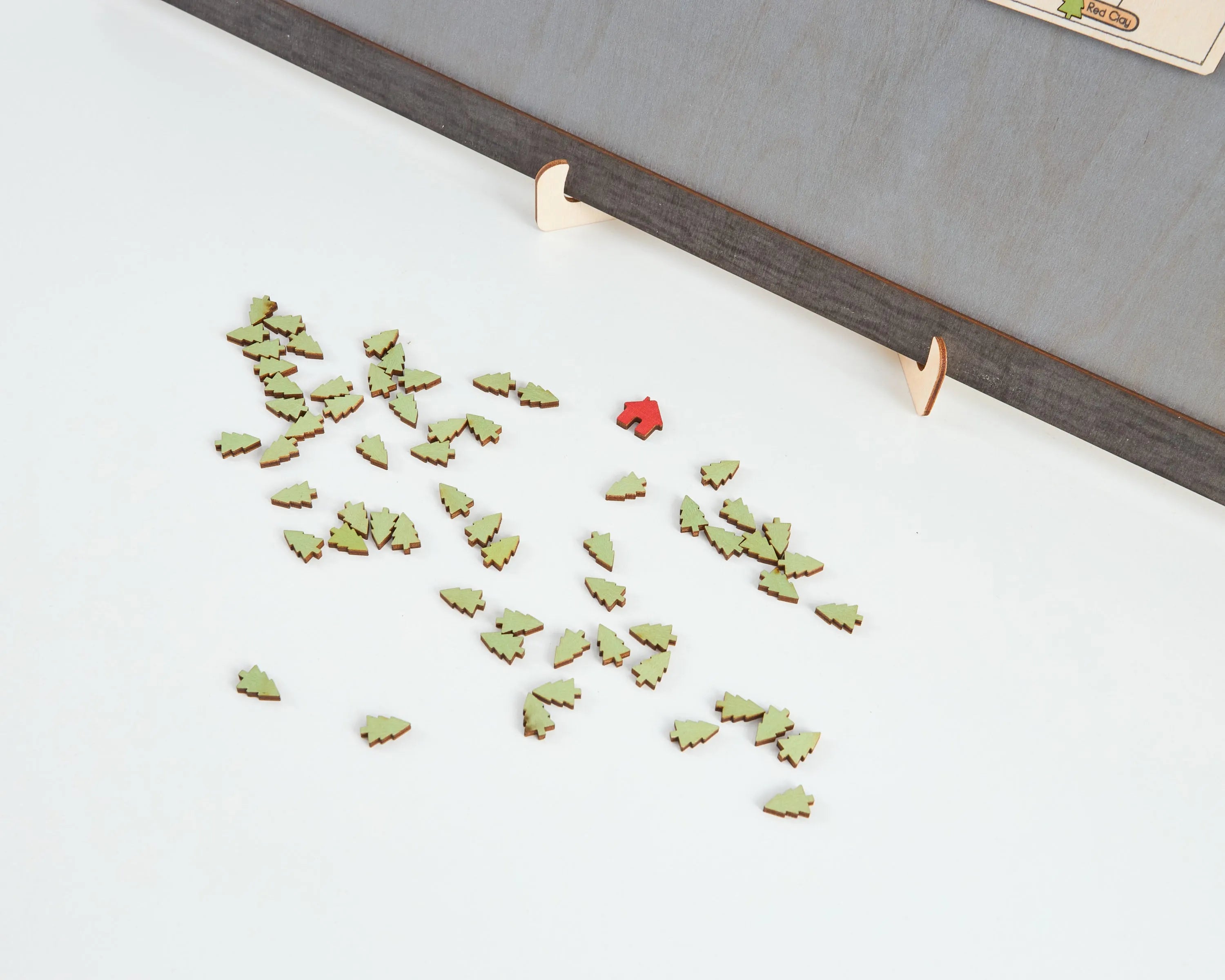 US Wooden Tennessee State Parks Map With Trees To Record Park Visits (Light Grey)