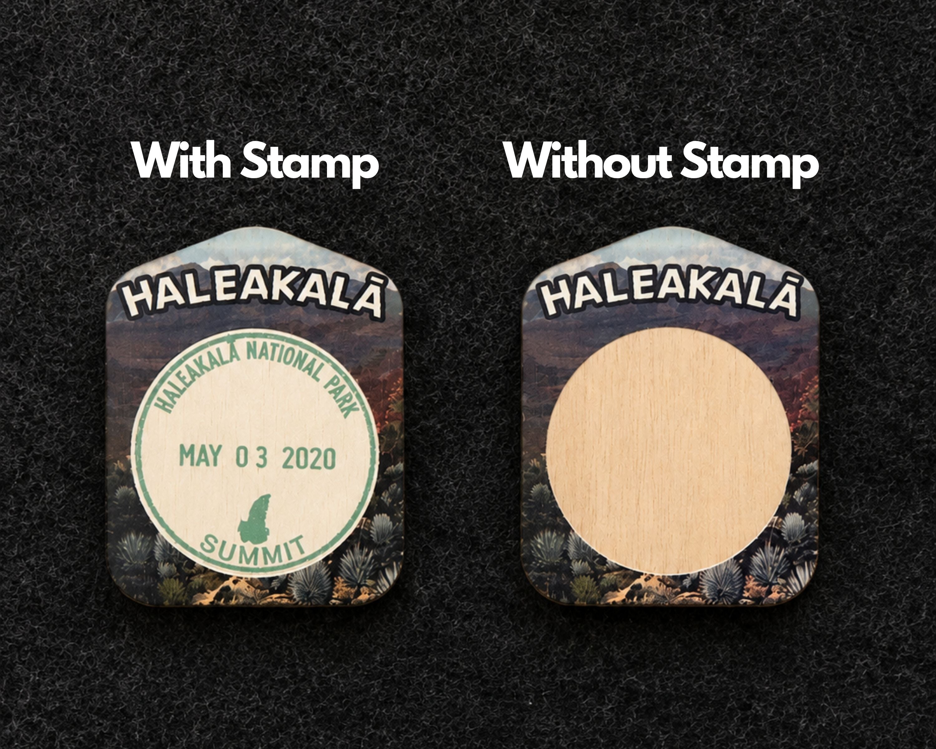 USA National Park Stamp Tracker – Wooden Passport Stamp Display for All 63 US National Parks