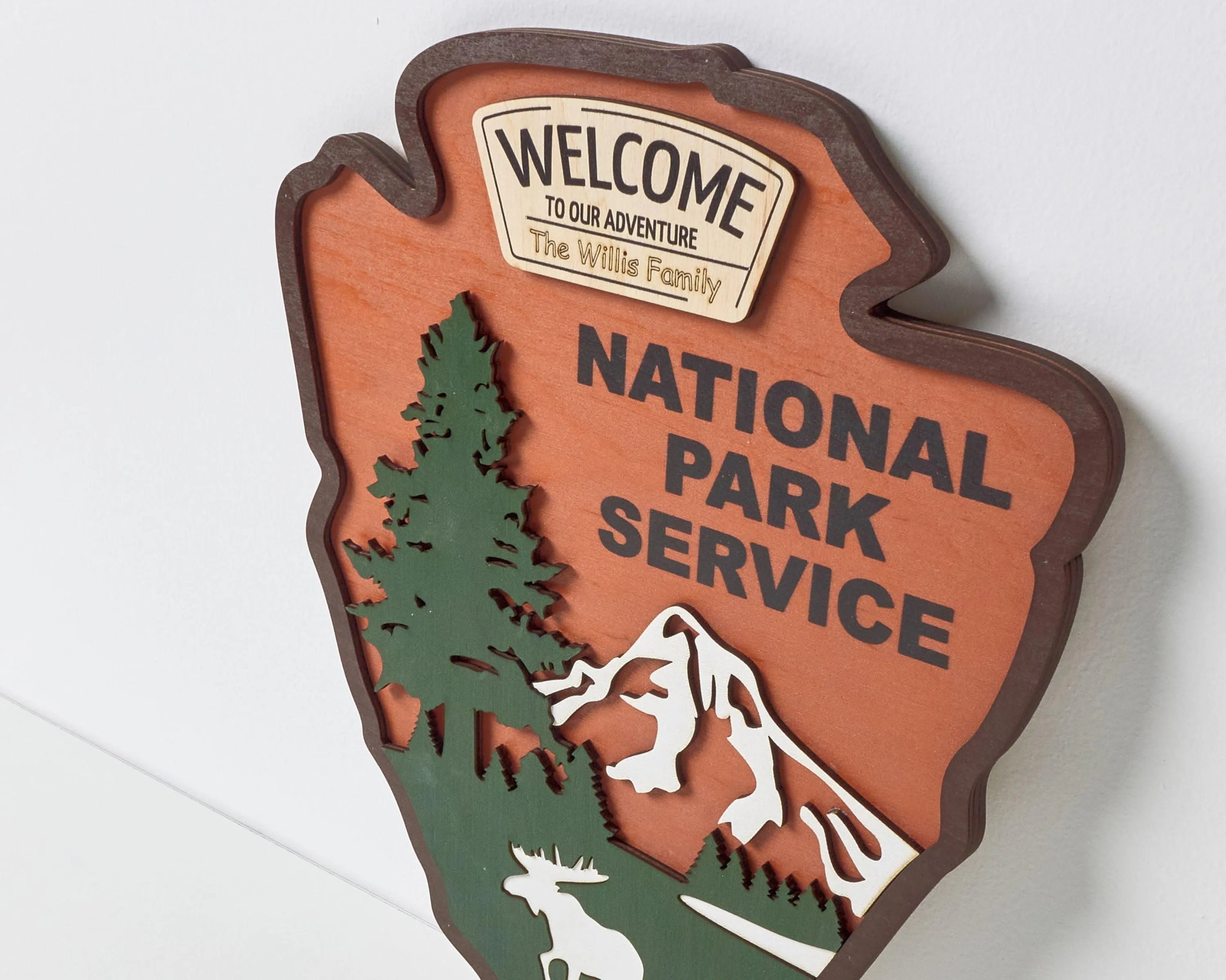 National Park Service LOGO - Welcome EMBLEM (Moose Design)